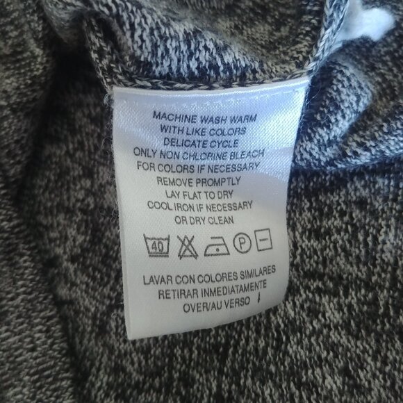 Vintage Liz Claiborne Hong Kong 100% cotton salt and pepper sweater Medium - Picture 9 of 13